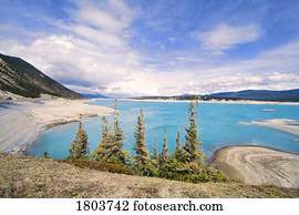 View of Abraham Lake from Windy Point
