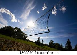 ao ar livre, rede voleibol