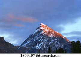 Mountain Summit, Mount Chephren, Banff National Park, Alberta, Canada