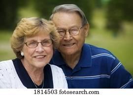 Portrait of senior couple Portrait of senior couple