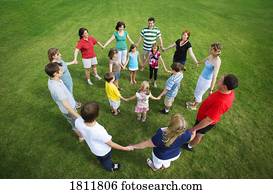 Standing in a circle