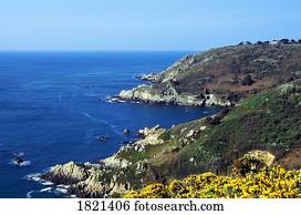 Channel Islands on the Atlantic ocean