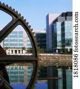 dublin, cidade, co, dublin, irlanda, internacional, serviços financeiros, centro, (IFSC)