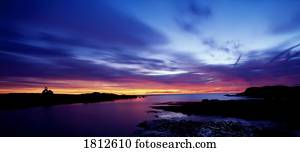 Manx coastline near Peel, Isle of Man, UK