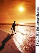 Walking along the beach Walking along the beach