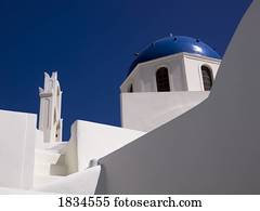 arquitetura grega, santorini, grécia