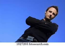 Low angle view of a man