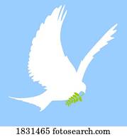 pomba, e, símbolo de paz