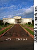 Stormont castle in Belfast, Northern Ireland