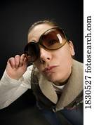 Woman with sunglasses