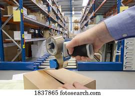 embalagem, um, caixa