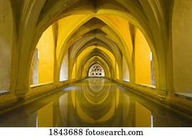 Alcázar of Seville, Seville Province, Spain; Water deposit