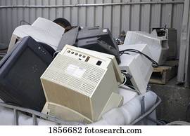 computadores, para, reciclagem