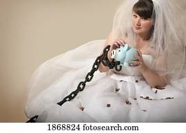 casando, para, dinheiro