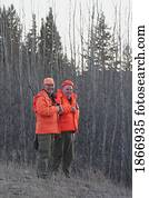 dois homens, pronto, para, caça