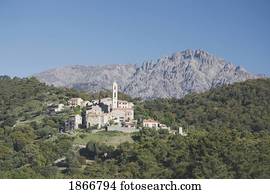 village in northern part of corsica, france