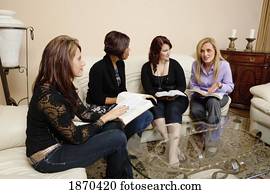 women having a bible study