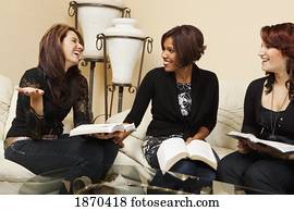 women having a bible study