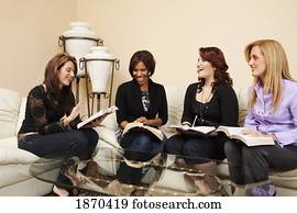 women having a bible study