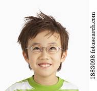 A Boy With Glasses And Styled Hair