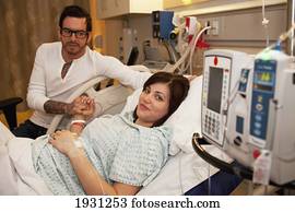 couple expecting baby in maternity ward