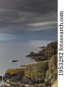 a rugged coastline; st. abb's head scottish borders scotland