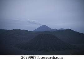 Gunung, bromo, (volcano, bromo);, java, indonésia