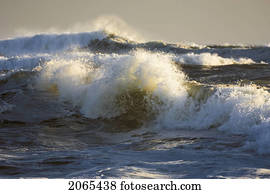 Atlantic Ocean Waves. Nova Scotia, Canada.