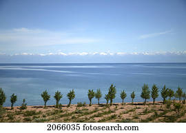 Distant Mountains In Kyrgyzstan