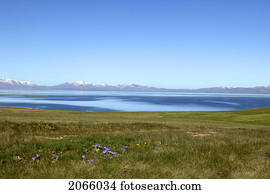 Distant Mountains In Kyrgyzstan