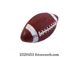 Football On A White Background