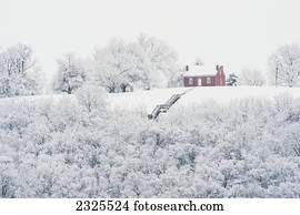 John rankin house in winter;Ripley ohio united states of america