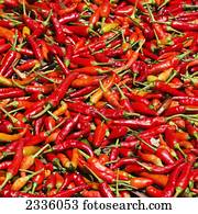 Abundance of red chili peppers
