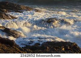 Atlantic Ocean at Rocky Bay; Luderitiz, Namibia