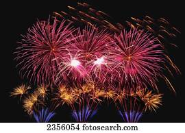 Fireworks Display; London, England