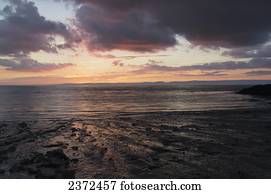 Sunset Over The Horizon; Bristol, England