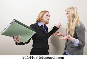 Boss angry with an employee; Edmonton, Alberta, Canada