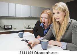 Supervisor shocked at messages on co-worker's smart phone; Edmonton, Alberta, Canada