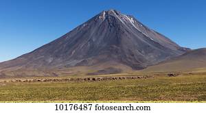 Licancabur volcano; San Pedro de Atacama, Antofagasta Region, Chile