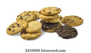 Pile of variety of cookies