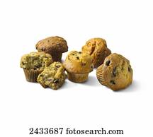 Variety of muffins