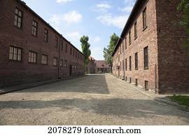 Barracks For Prisoners, Auschwitz Concentration Camp, Oswiecim, Malopolska, Poland