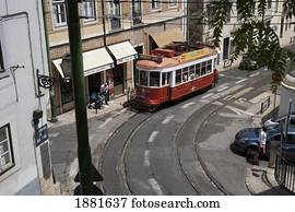 elétrico, tram;, lisboa, portugal