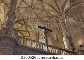 portugal, belem;, lisboa, interior, de, mosteiro jeronimos portugal, belem;, lisboa, interior, de, mosteiro jeronimos