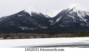 Snow-Capped Mountains, Banff, Alberta, Canada