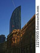 Canada Revenue Agency, L Tower condos and Sony Centre for the Performing Arts; Toronto, Ontario, Canada