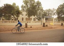 French Colonial mansion in Segou, Mali