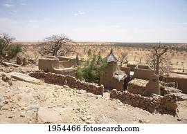 Ruined built structures in Neni, Mali