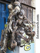 secado, lhama, corpos, usado, para, medicina herbácea, em, market;, cusco, peru