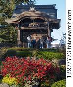 Kew Gardens, Japanese garden in summertime; London, England